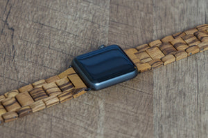 Apple Watch Wood Band- Zebrawood - Wood watches