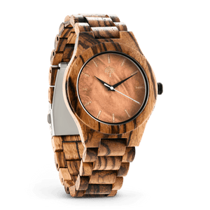 The Bendemeer Wood Watch - Zebra Burl - Wood watches