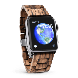 Apple Watch Wood Band- Zebrawood - Wood watches