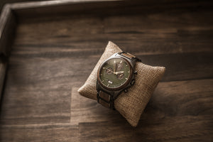 The Dawson Wood Watch -Gunmetal Stainless x Walnut